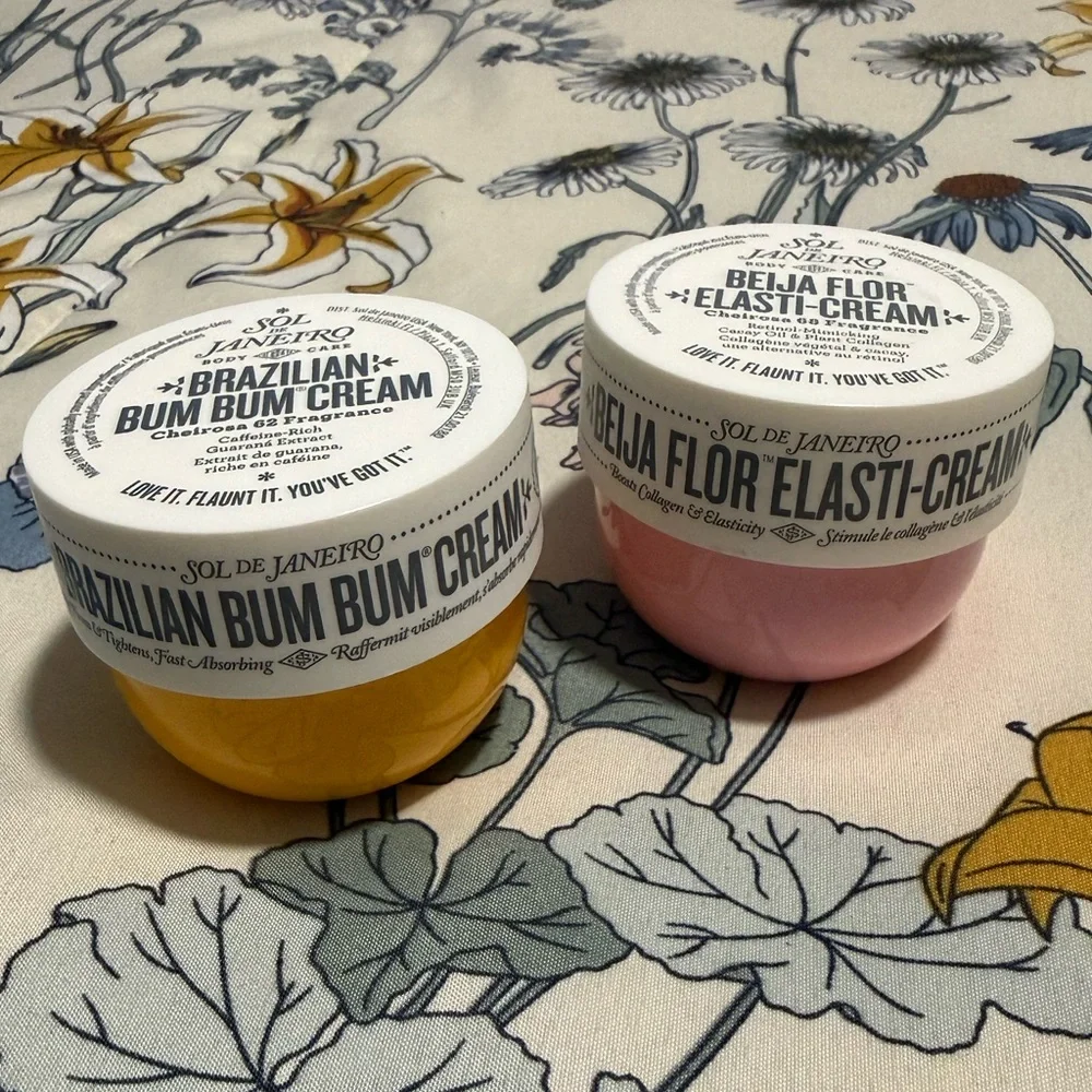 Sol de Janeiro Body Cream Duo | Bum Bum + Beija Flor | 1.7 oz Each | New - Picture 1 of 10